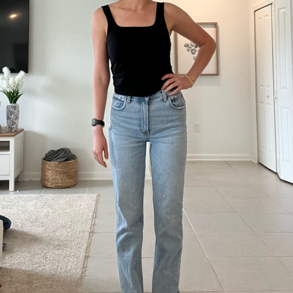 Abercrombie & Fitch Light Wash Straight Leg Jeans